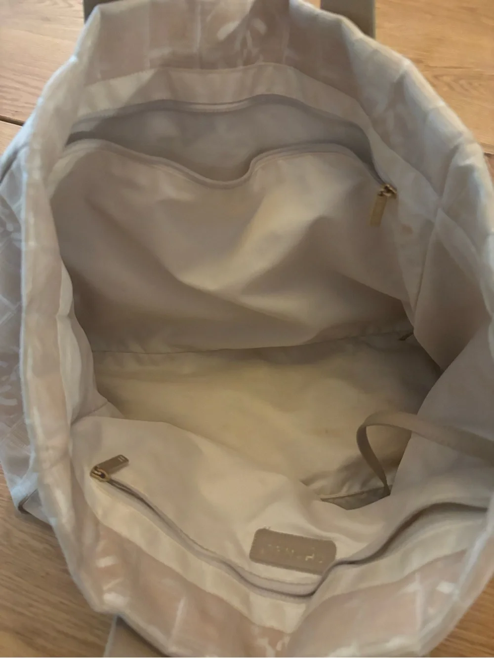 Chanel Beige Travel Ligne Tote